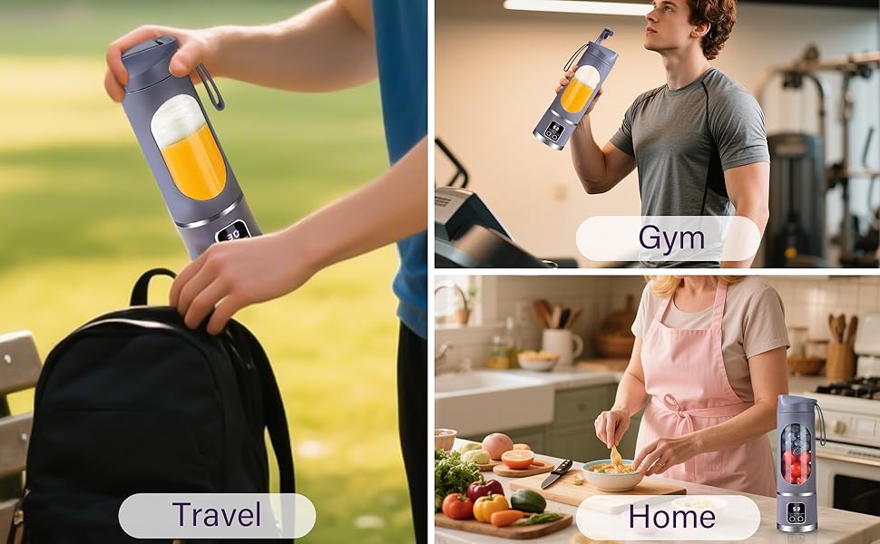 Ultimate Portable Blender! USB Rechargeable & Compact for Smoothies On-The-Go - Perfect Travel, Back To School & Gym! Leak Proof Design, Makes Shakes & Baby Food in Seconds cup juicer rechargeable mini blender vegetable，5000ml