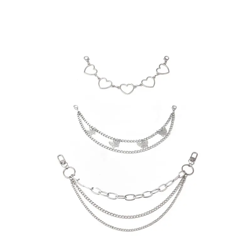 Double-layer bag chain, handbag decoration chain, butterfly keychain pendant, gift bag jewelry chain, metal shoulder bag accessories, crossbody bag chain, Purse accessories, Fashion Bag Charms