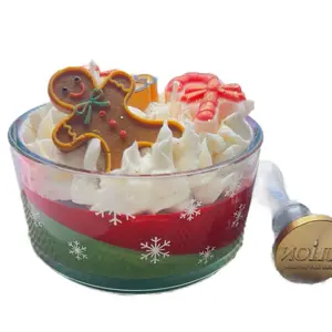 Christmas Tree Delight Candle | Handmade Holiday Dessert Candle | Julion Candles Decor