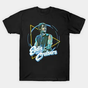 Eddie and the Cruisers Eddie Lives! Classic T-Shirt, Eddie And The Cruisers Shirt, 50s unisex shirt, 80s Tees, 80s movies, band, movie, Casual, Fashion, Menswear, Retro, Streetwear, Top, Vintage, Classic, Stylish, Basic, Cotton
