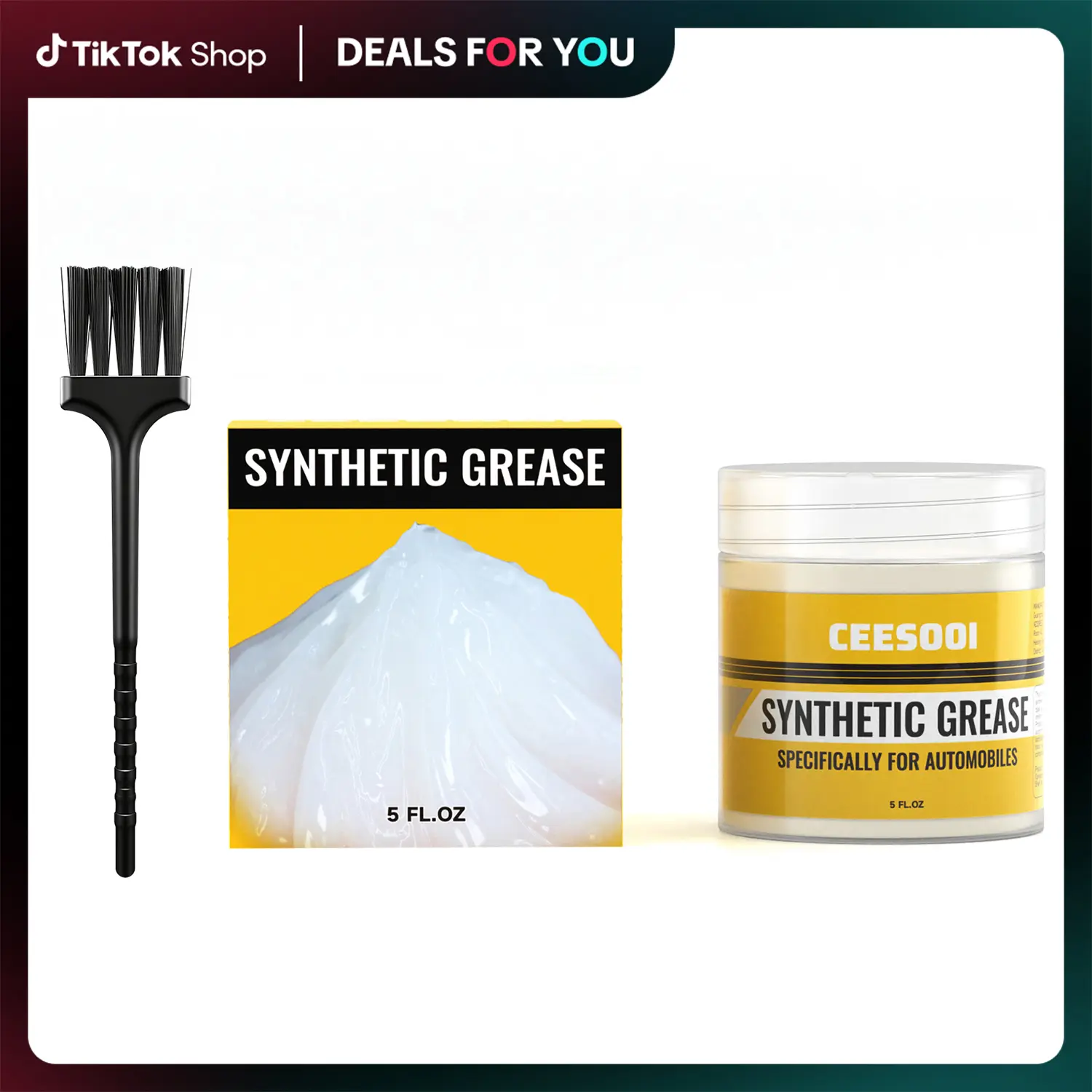Creamy Multi-Purpose Synthetic White Bearing Grease - 137g, Spreads Easily, Eliminates Squeaks, Anti-Wear, Heavy Load-Resistant, Corrosion-Preventing Automotive Care for Door Hinges, Outdoor Bearings, Latches, Anti-Squeak