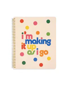 Rough Draft Large Notebook - Making it Up As I Go, Cream