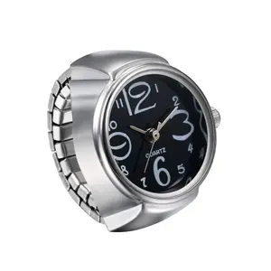 OIDEA Unisex Large Numeral Ring Watch with Elastic Band, 1ATM