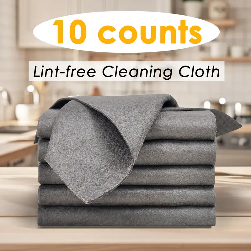 10 Counts Magic Cleaning Cloth, washable and durable structure,for home furniture and screen cleaning