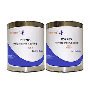 Resins Plus RS2785 85% Solids Polyaspartic Coating - 2 Gallon Kit | Concrete Surface | High UV and Abrasion Resistant | Professional Finish