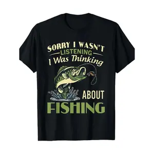 Men's Funny Fishing Humor T-Shirt Suitable for Summer Activities Birthday Gifts Casual Round Neck Short Sleeve Tee Witty Fish