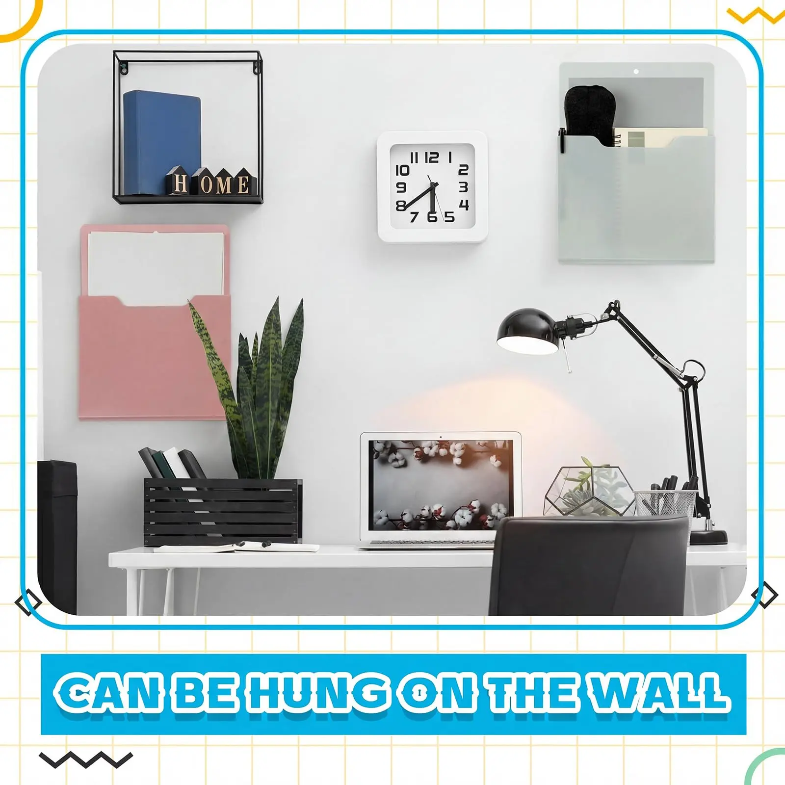 Magnetic File Folders Magnetic File Organizer for Classroom Wall Mounted Storage Refrigerator Magazine Mail Letter and Paper Holder for Teacher Organization School Whiteboard Office Classroom Supplies Classroom Must Haves