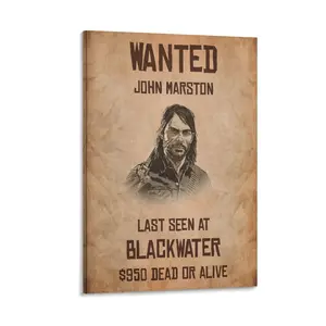 Red Dead Redemption 2 Poster, Aesthetic Gaming Wall Art, Stylish Home Decor for Bedroom, Living Room & Office Spaces Poster Canvas Wall Art For Bedroom Decor Bar Office Room Decor Gift