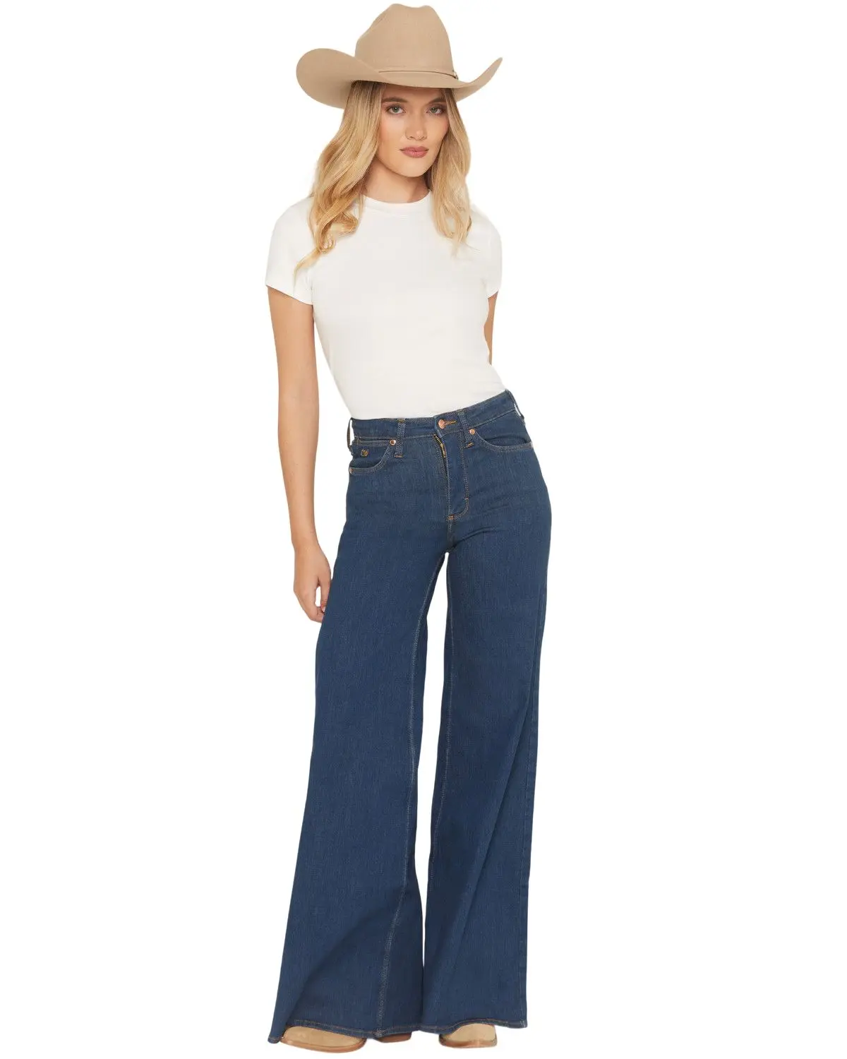 Wrangler Women's X Lainey Wilson Women'S Cheeky Wide Leg Stretch Denim - 112373604