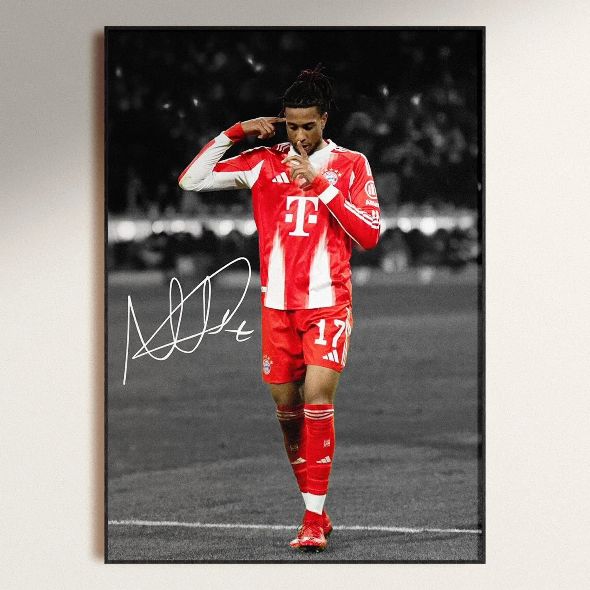 Michael Olise Poster, Signed Football Poster, Soccer Decor Download( Unframed - Print Only )