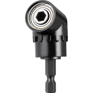 105 Degree Right Steel Angle Driver Angle Extension Power Screwdriver drill with 1/4 Drive Hex Bit Quick Magnetic Drill Bit Angled bit Power Drill Tool,Multifunction Right Angle Drill
