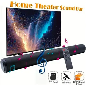 Wireless And Wired TV Speaker Soundbar Stereo Home Theater Sound Bar TF USB RCA