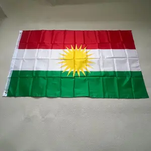 Kurdistanflag 90X150cm flag 3x5 ft Hanging polyester high quality home banner decorated flag