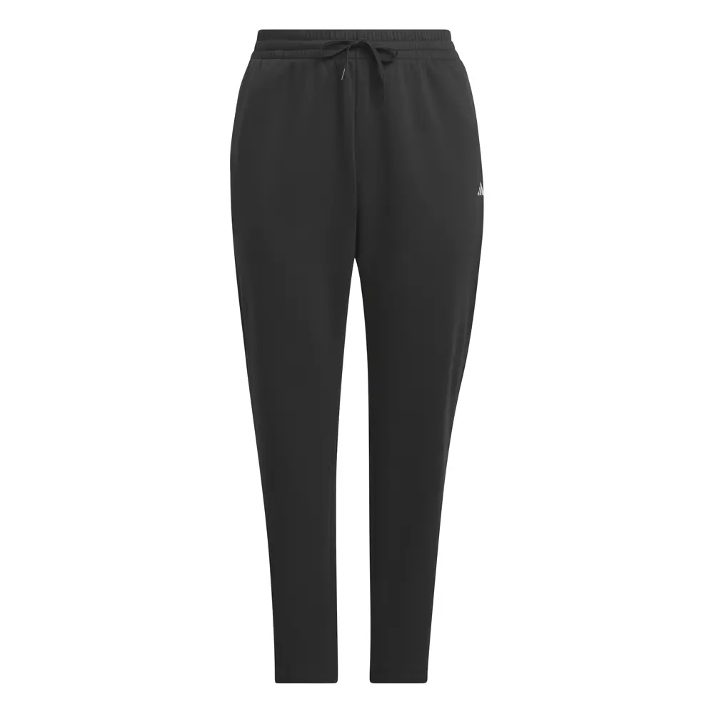adidas Womens Essentials Small Logo Feel Cozy Open Hem Joggers Plus Size Casual - Black adidas Womens Essentials Small Logo Feel Cozy Open Hem Joggers Plus Size Casual - Black