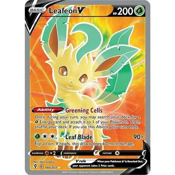 Leafeon V 166/203 Full Art NM