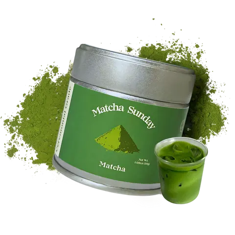 Matcha Sunday Ceremonial Grade Matcha Powder (30g/1.06oz) - Traditional Green Tea, Smooth, Vibrant, Savory, Stone Grind