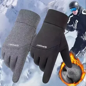 Premium Winter Men Women Warm Gloves Fleece Outdoor Sports Windproof Cold-Resistant Bicycle Skateboard Cycling Gloves
