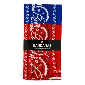 Cotton Bandana Navy & Red Duo Pack Cotton Bandana Navy & Red Duo Pack
