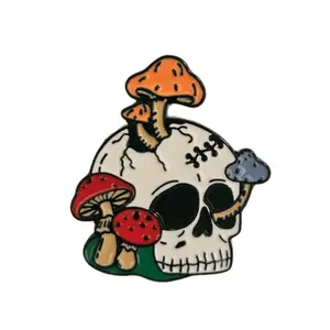 Mushroom Skull Hat Pin Magic - Fashion Accessory