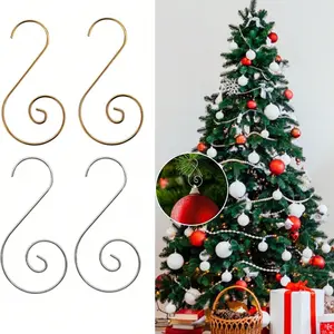 40/100pcs Christmas Ornaments Hooks, Durable Metal Hooks for Christmas Trees & Decorations, Perfect for Holiday Season Use