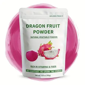 Dragon Fruit Powder 5.5oz, Pink Pitaya Superfruit, Eye-Catching Color for Smoothies, Instagram-Worthy Drinks