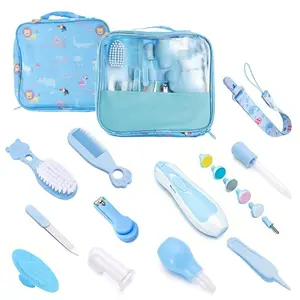 11pcs Multifunctional Baby Care Kit with Portable Bag, Comprehensive Health Grooming Set, Tools, Nail Clippers, Hair Combs, Brushes, Perfect Gift