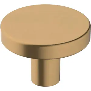 Cabinet Knob Champagne Bronze 1-3/8 inch (35 mm) Diameter Versa 1 Pack Drawer Knob Cabinet Hardware
