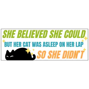 She Believed Vinyl Sticker