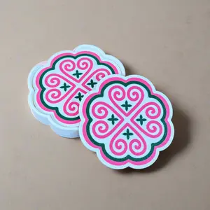 Pink Heart Coaster Set