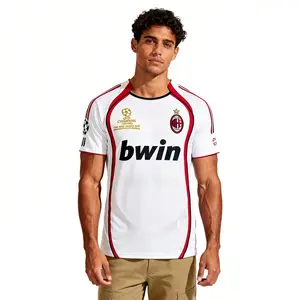 0607  Away Kaka 22 Champions League Soccer Short Sleeve Jersey