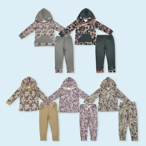 Camouflage kids boy hunting season hoodie outfits