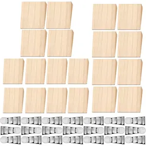 40 Pack Axe Hammer Handle Wedge Kit, 20 Wooden and 20 Corrugated Steel Wedges for Hatchet Repair