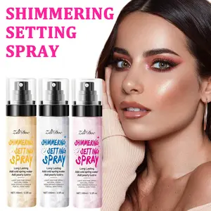 Zaidoc Shimmering Setting Spray Waterproof Long Lasting Hydrating Formula for Dry Oily Skin Waterproof & Sweatproof Protection