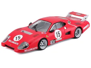 1981 Ferrari 512 BB (II Serie) #15 (Ferrari Racing) Diecast 1:43 Scale Model - Bburago 36308