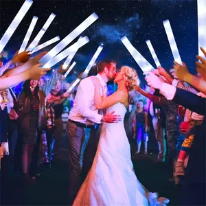 35 PCs White Led Foam Light Sticks-Battery Powered Flashing Party Lights, Suitable for Weddings, Carnivals, Concerts and Events, Plastic Glow Stick, Holiday Celebration Decoration, Christmas Best Choice Ornaments