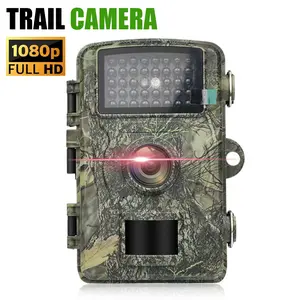 1080P HD Wildlife Tracking Camera, Professional Outdoor Animal Tracking Camera For Wildlife Monitoring Camouflage, Night Animal Observation, Yard Monitoring, Includes 32g SD Card (Requires Purchasing 4-8 AA Batteries Separately).