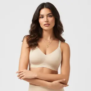 HSIA Tiya CloudSoft Jelly Wireless Comfort Buttery Soft Wire Free Seamless No Underwire Full Coverage Supportive T-shirt Bra Everyday Bra