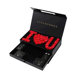 Chinese Valentine's Day Gift Box for Girlfriend Chocolate Packaging Box Makeup Handheld Gift Box Empty Box Wine Box