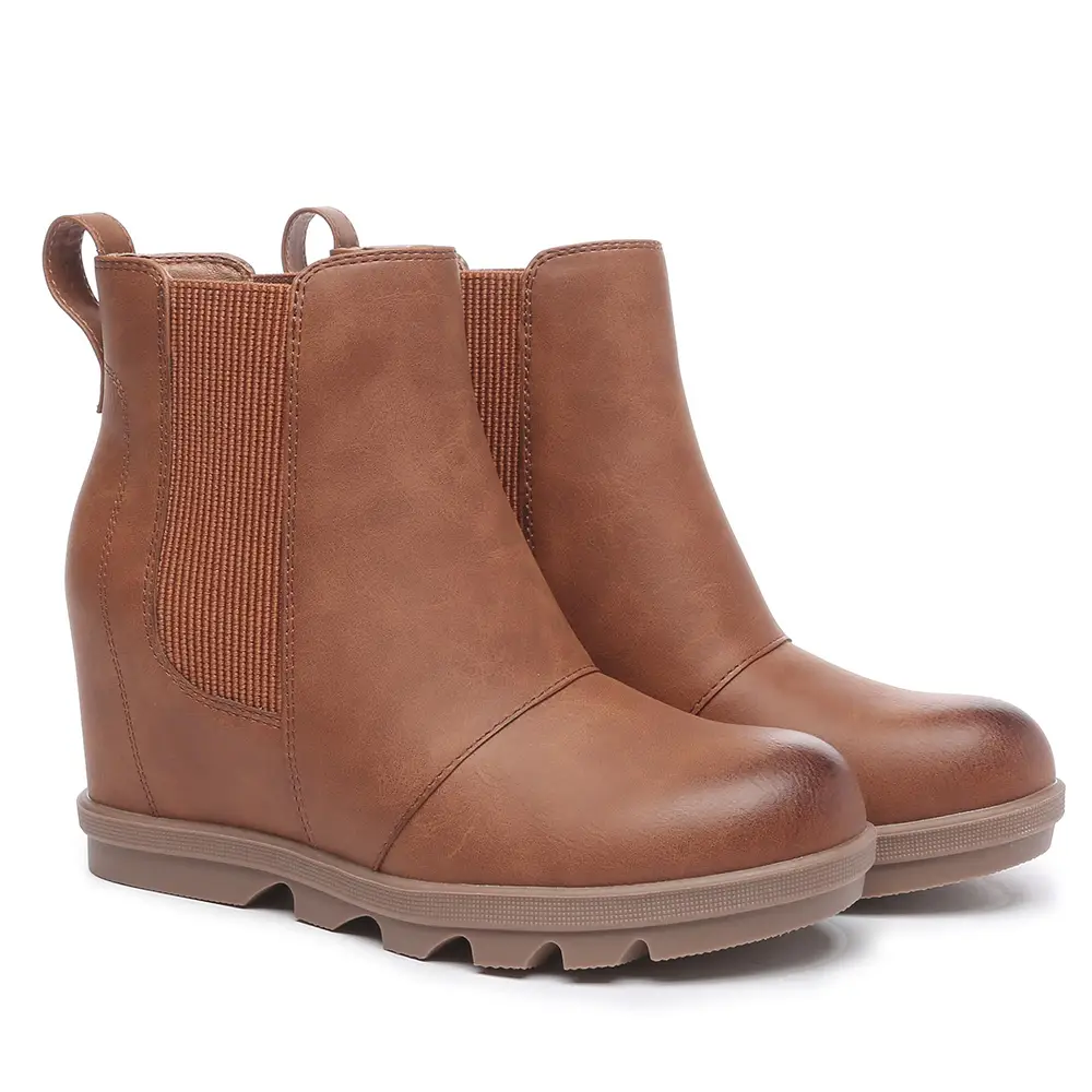 Athlefit Women's Wedge Boots Comfortable Ankle Wedge Booties boots women winter boots Girl Footwear Casual Shoes Walking Shoes