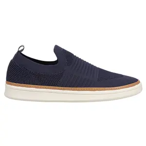 LifeStride Womens Navigate Knit Slip On Sneakers Shoes Casual - Blue