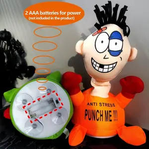 Funny Punch Me Screaming Doll, Interactive Toys With Sound Desktop Punching Bag Stress Relief Gifts