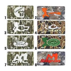 [ CAMO NATION ] Classic Camo Hunting License Plate - Rugged Camouflage Truck Tag - Premium Aluminum Car Accessory - Unique Gift for Deer Hunters & Outdoorsmen