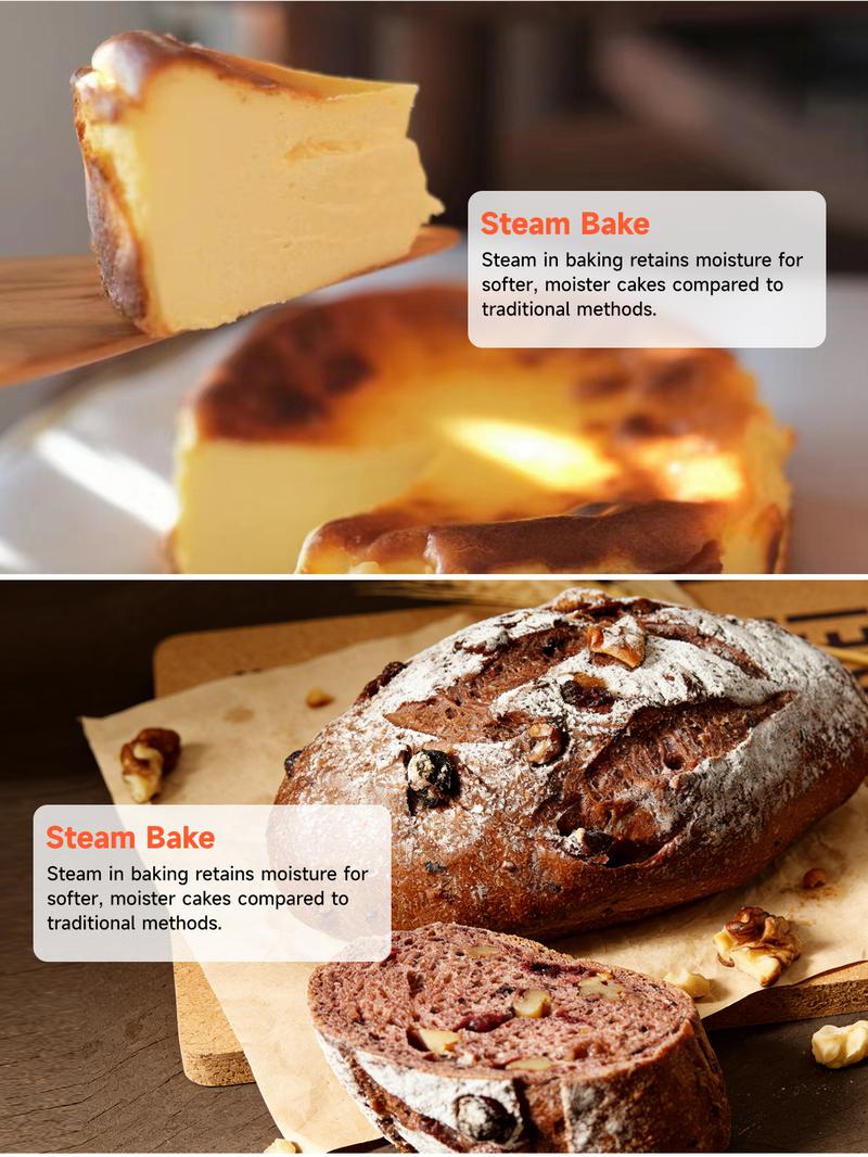 OUNIN Combi Steam Oven Countertop 16QT Capacity 11-in-1 Air Fryer Toaster Oven Combo with Bake, Steam, Roast, Dehydrate, Dual Cook, 90–430°F, Stainless Steel OUNIN Combi Steam Oven Countertop 16QT Capacity 11-in-1 Air Fryer Toaster Oven Combo with Bake, Steam, Roast, Dehydrate, Dual Cook, 90–430°F, Stainless Steel