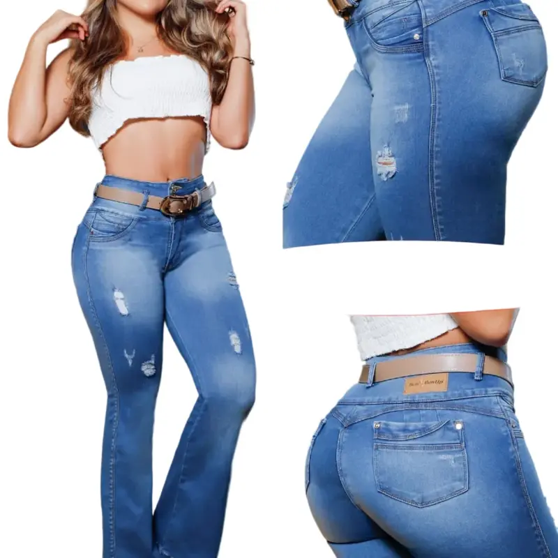 Colombian Flared Jeans Bon Bon up 8445 butt lifter high waist different models Womenswear