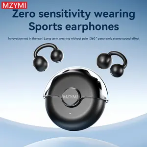 MZYMI Wear Mode Earbuds for Style Seekers in Daily Matching Versatile Pick | Wireless Earbuds with Ear-Clip & Semi-In-Ear, Earbuds Wireless, Active Lifestyle Accessory, Modern Earphones, Stable Charging Case