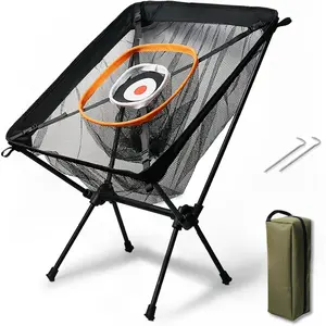 Foldable Chipping Net with Mat & Balls, Indoor Golf Practice Chipping Target, Backyard Golf  & Gifts