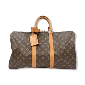 Pre-owned Louis Vuitton Monogram Canvas Travel Bags Keepall 45 Bandouliere Travel Bag LV1894