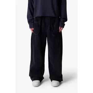 mnml Cross Seamed Sweatpants - Washed Black