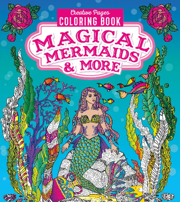 Children's Mermaid Art Coloring Book - 128-Page Activity Book with Magical Mermaids, Underwater Illustrations, Sea Creatures for Creative Expression, Activity Books