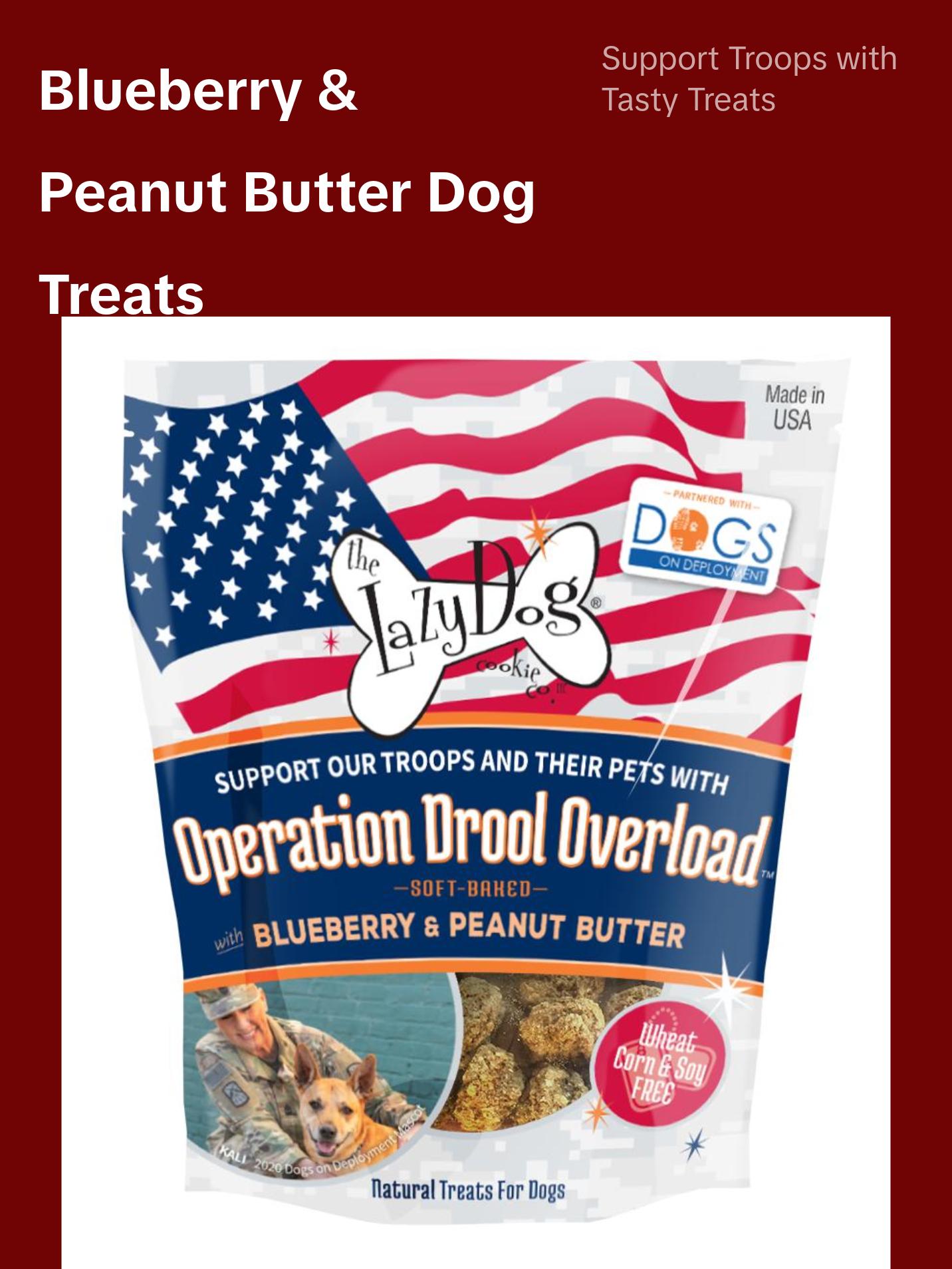Operation Drool Overload Blueberry & Peanut Butter - Mutt Mallows - Soft Baked Natural Treats for Dogs from The Lazy Dog Cookie Co.